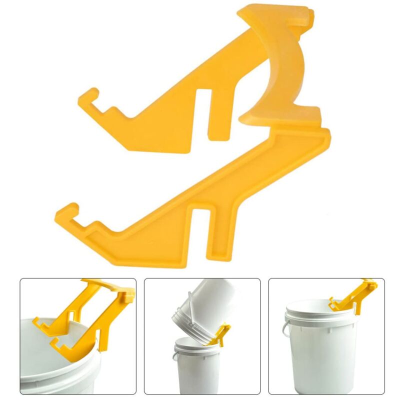foto del prodotto zvd bee honey gauge bucket pour rack hiel extractor equipment equipment frame holder rack plastic portable beekeeping tool