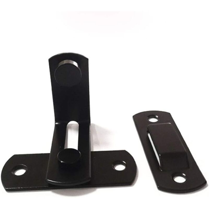 foto del prodotto zvd black stainless steel latch 90 degree large specialized door lock barn door right angle lock folding door lock curved door buckle