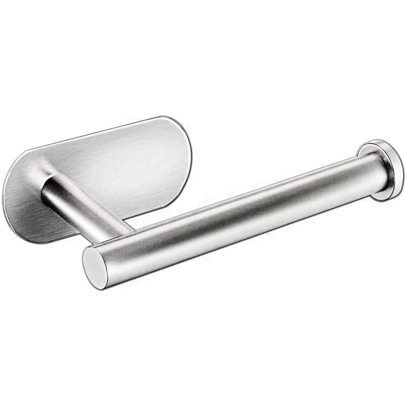 foto del prodotto zvd brushed silver toilet paper holder stainless steel toilet roll holder rustproof bathroom toilet roll holder self adhesive toilet roll holder