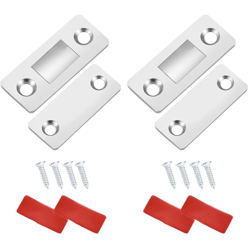 foto del prodotto zvd cabinet door magnet, magnetic latch cabinet door closer silver 
