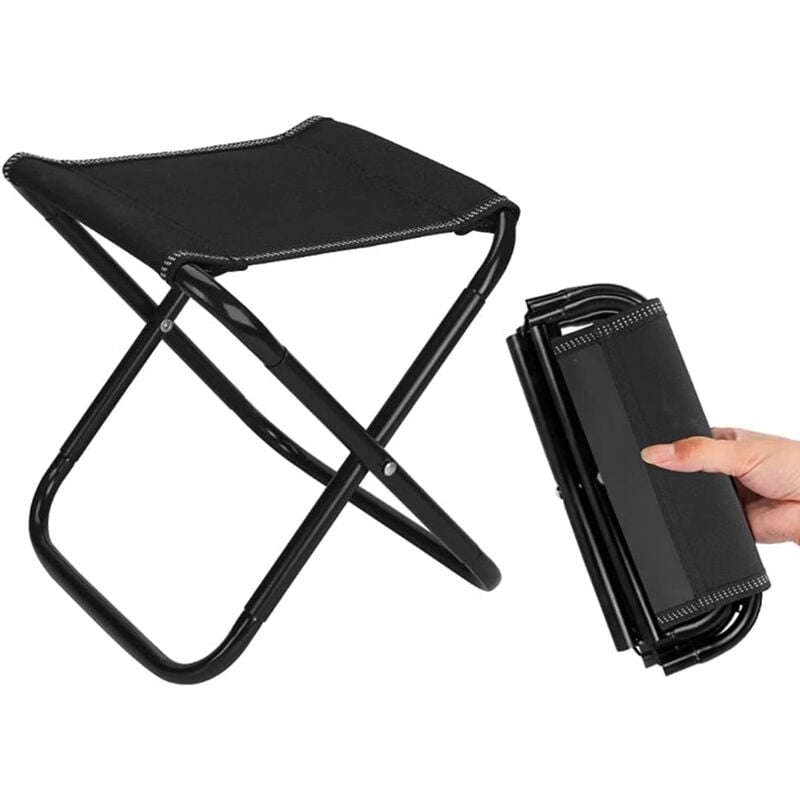 foto del prodotto zvd camping folding stool outdoor folding stool, outdoor small portable camping folding stool, suitable for camping, fishing, picnic, traveling and