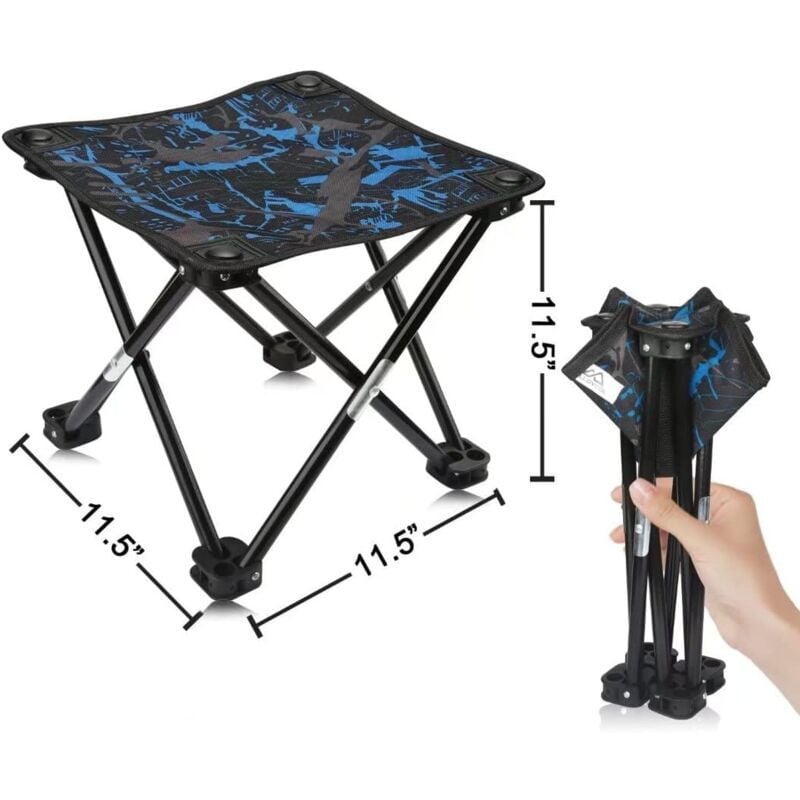 foto del prodotto zvd camping stool portable folding stool portable chair foldable mini stool fishing stool for adults fishing hiking gardening and beach with carry
