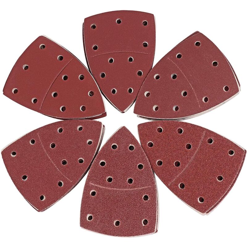 foto del prodotto zvd carta vetrata triangolare 60 pezzi 10 x p40 60 80 120 180 240 105 mm x 152 mm