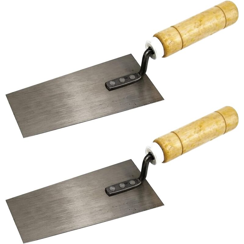 foto del prodotto zvd cazzuola trapezoidale in acciaio inox con manico in legno indispensabile per l intonaco