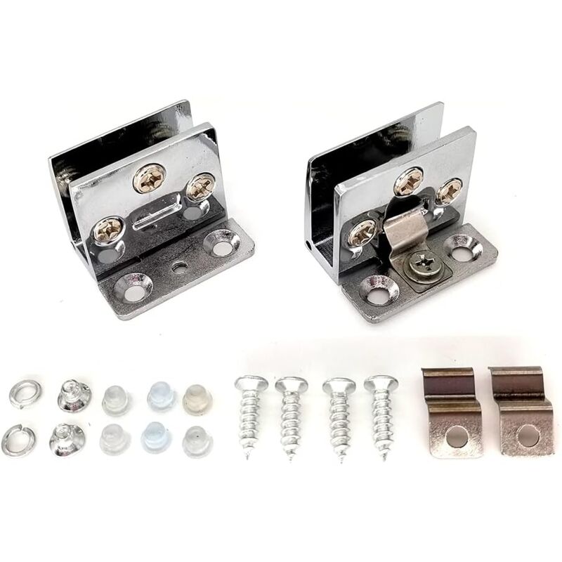 foto del prodotto zvd cerniera per mobili, 2 pezzi cerniera per porta in vetro per mobile in acciaio inox cerniera per porta per mobiletto per vino