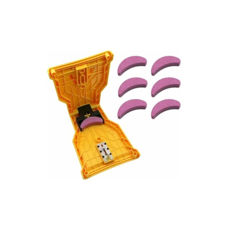 foto del prodotto zvd chainsaw sharpening whetstone quick sharpener chain woodworking tool chain sharpener with 6 whetstone kit