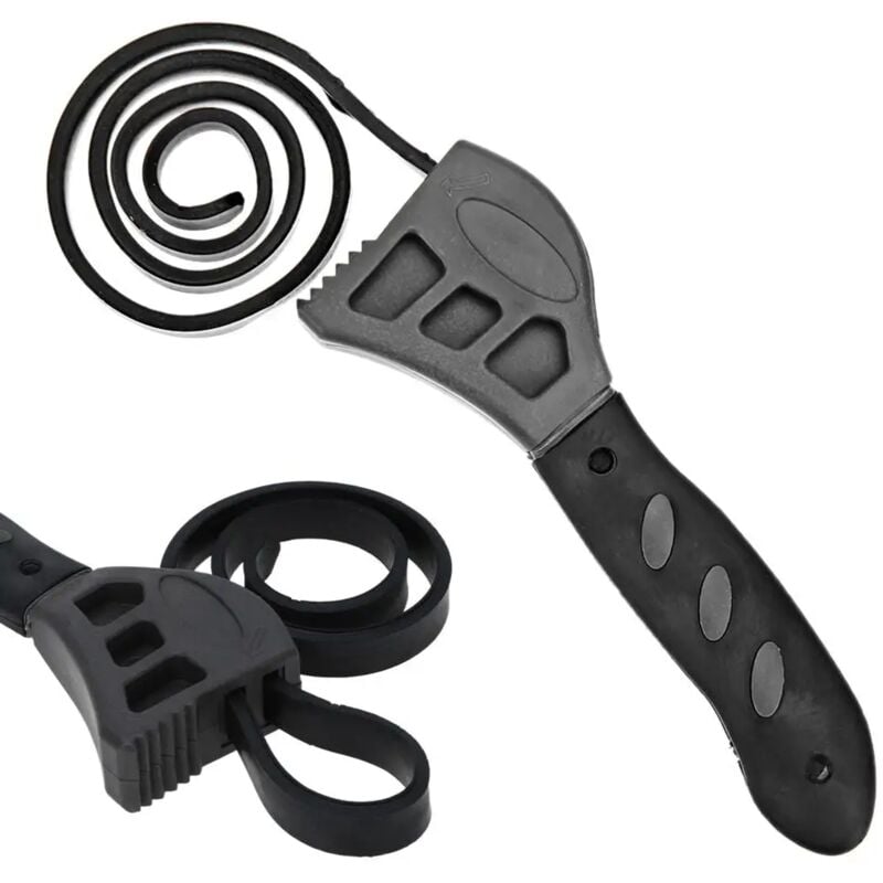 foto del prodotto zvd chiave a nastro regolabile multifunzione, chiave universale in gomma per strumenti di riparazione apriscatole auto