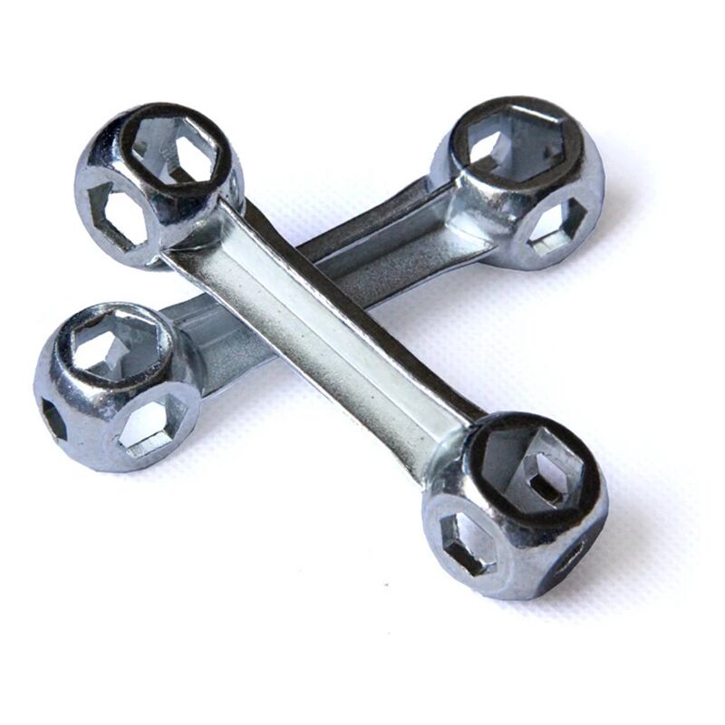 foto del prodotto zvd chiave esagonale per bicicletta in lega 10 in 1 a forma di osso di cane strumento di riparazione portatile durevole 2 pezzi