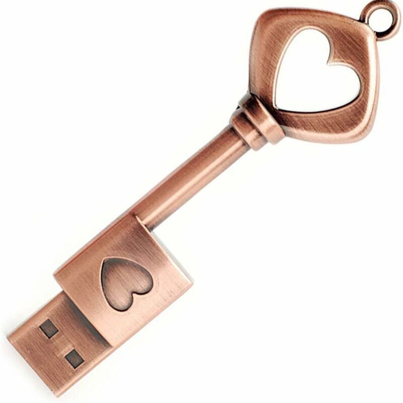 foto del prodotto zvd chiavetta usb da 32 gb a forma di chiave in metallo retr chiavetta di memoria usb 2.0