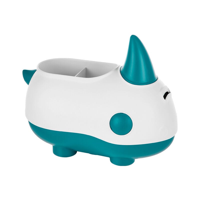 foto del prodotto zvd children s pencil holder desk organizer with piggy bank, cute rhino desk organizer storage room