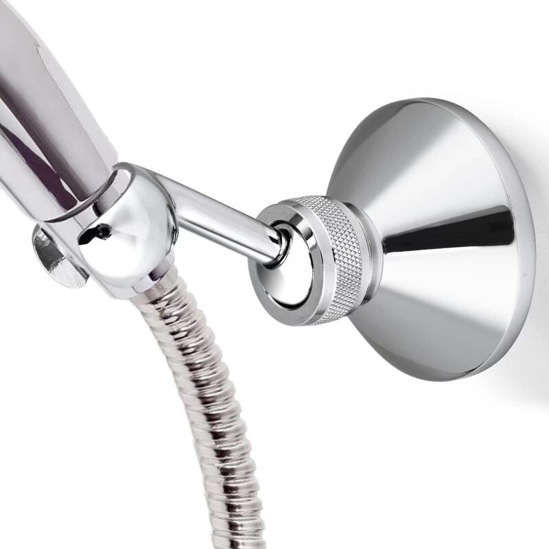 foto del prodotto zvd chrome plated adjustable shower head holder for standard shower hose