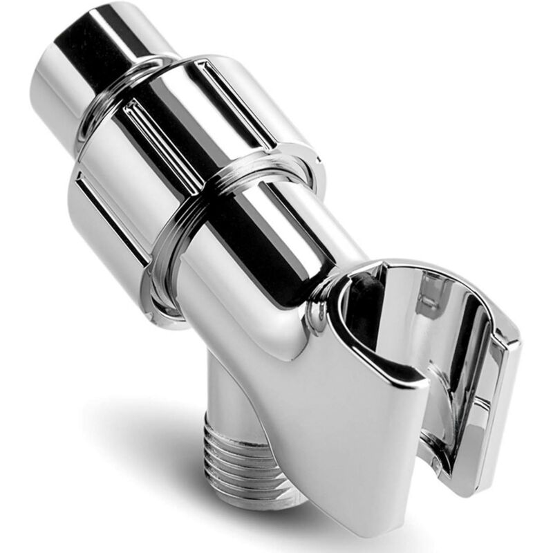 foto del prodotto zvd chrome shower arm bracket, universal head bracket, replacement parts, adjustable holder for handheld shower heads