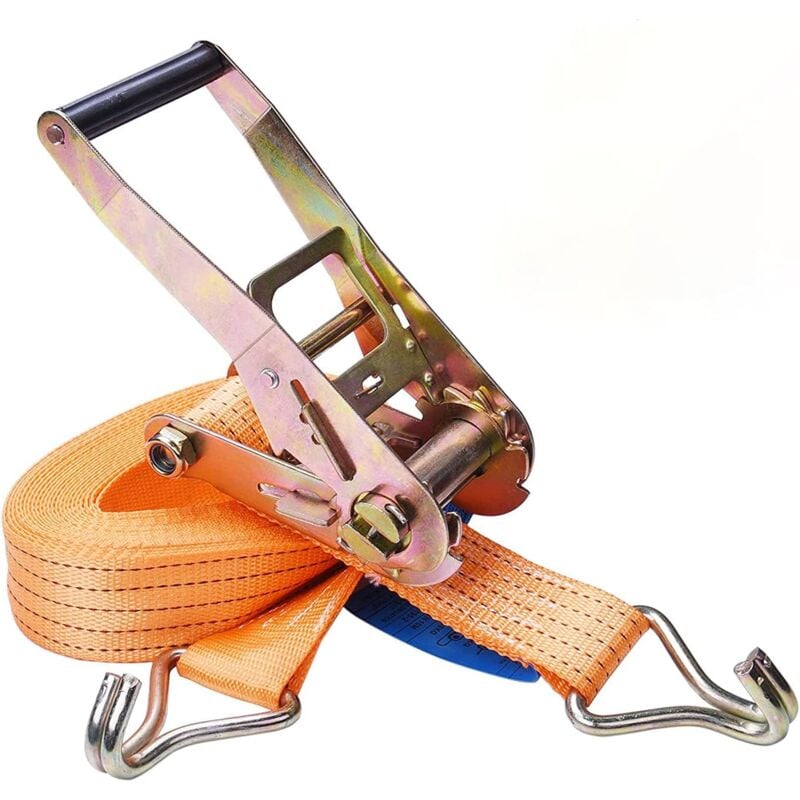 foto del prodotto zvd cinghie di ancoraggio 10m x 50mm capacit 2000kg con gancio tenditore cinghie a cricchetto