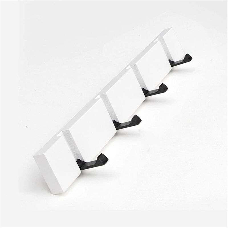 foto del prodotto zvd coat racks wall coat rack wall hooks for clothes bamboo simple hook foldable clothes hook behind the door creative wall decoration coat rack