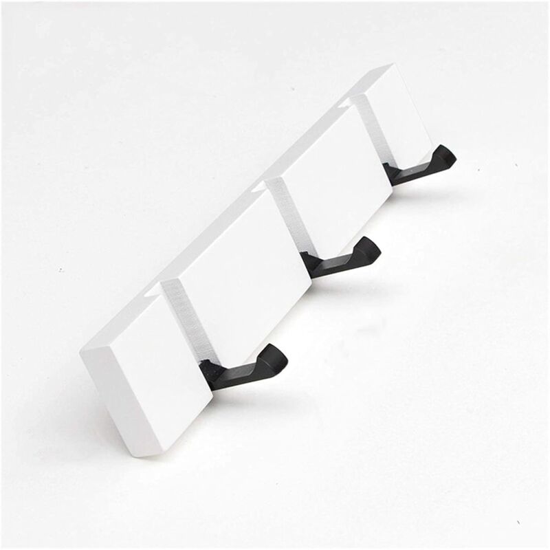 foto del prodotto zvd coat racks wall coat rack wall hooks for clothes bamboo single hook foldable clothes hook behind the door creative wall decoration coat rack