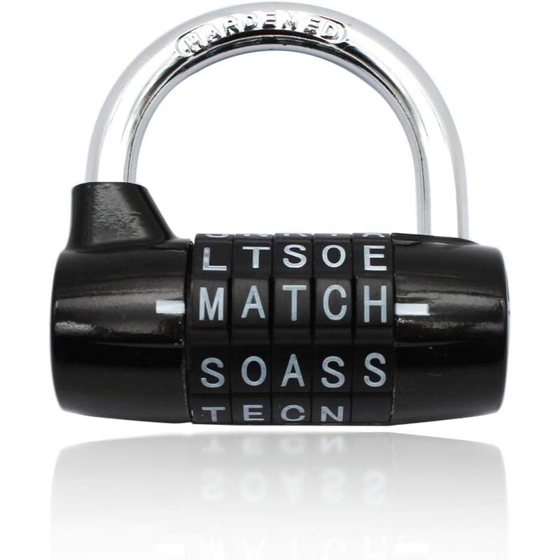 foto del prodotto zvd combination padlock combination padlock home, school, business, locker 5 word padlock 