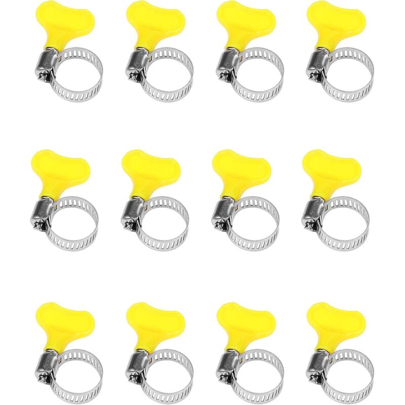 foto del prodotto zvd confezione da 10 fascette stringitubo in acciaio inossidabile 10 16 mm per il fissaggio dei tubi