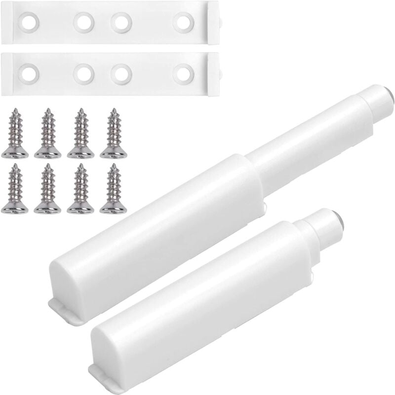 foto del prodotto zvd confezione da 2 porte magnetiche per armadietti con apertura a pressione serranda magnetica con 2 interruttori bianco 