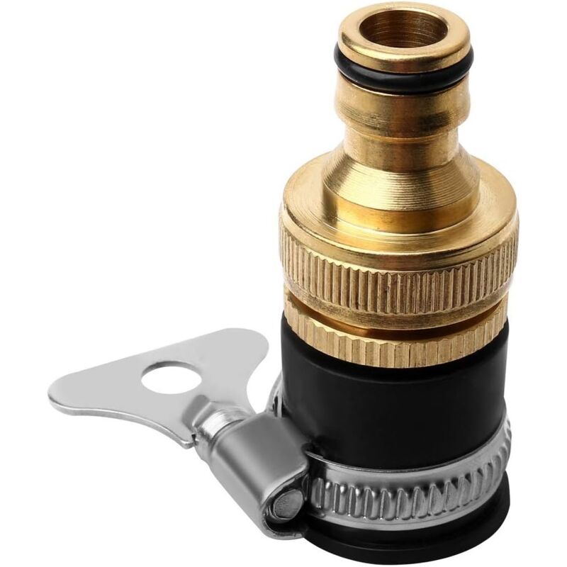 foto del prodotto zvd connettore rubinetto rotondo in ottone adattatore universale per tubo da giardino da 1 2 a 3 4 