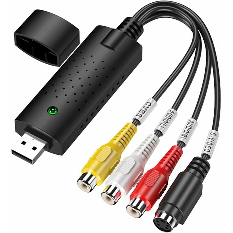 foto del prodotto zvd convertitore vhs in digitale, scheda di acquisizione video hi8 vhs in dvd, adattatore convertitore audio video digitale, convertitore vhs in