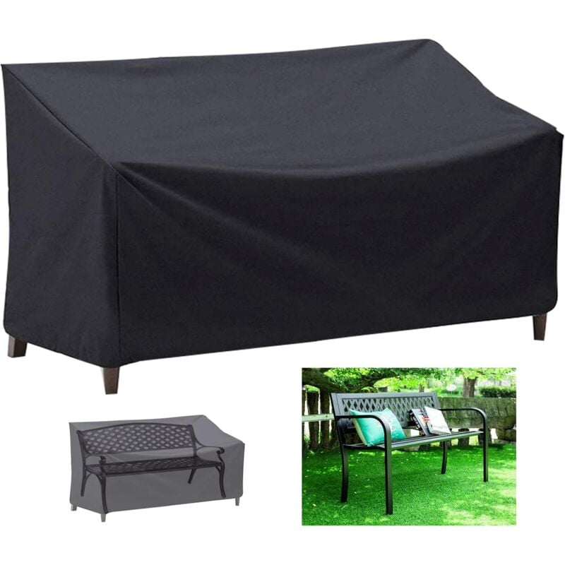 foto del prodotto zvd copertura per panca da giardino esterna divano a 2 posti impermeabile antivento e resistente ai raggi uv oxford 147 x 83 x 78 55 cm 