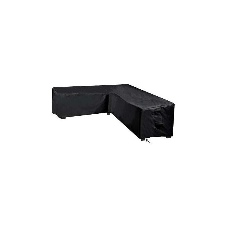 foto del prodotto zvd copridivano angolare da giardino impermeabile copridivano a forma di l per soggiorno 215x215x87cm, nero 