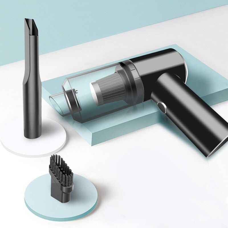 foto del prodotto zvd cordless handheld vacuum cleaner, 6000pa ultra light rechargeable desktop dust cleaner, usb charging portable tabletop cleaning tool for home,