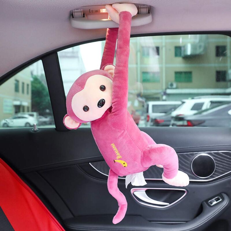 foto del prodotto zvd creative monkey tissue box cartoon tissue cover paper holder napkin box car paper storage