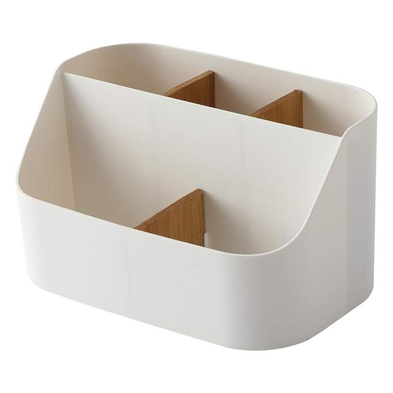 foto del prodotto zvd desktop organizer remote control holder makeup caddy box for home and office