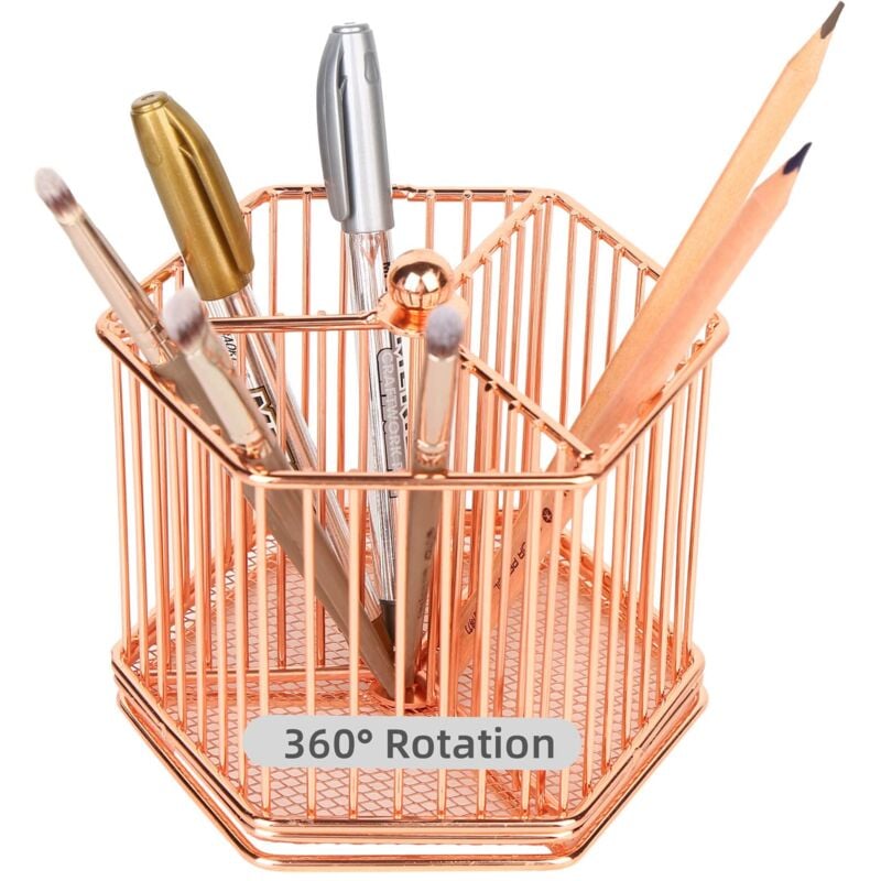 foto del prodotto zvd desktop pen holder pencil holder desktop rotating pen holder 360 degree rotating multi function pen holder home office art supplies