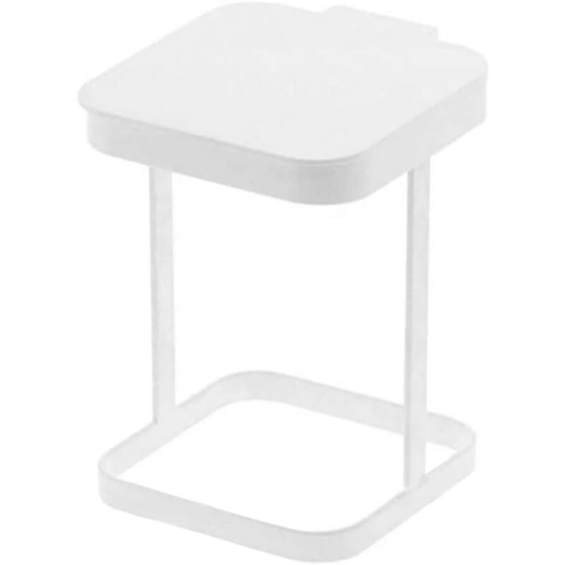 foto del prodotto zvd desktop trash bag holder garbage holder metal trash bag holder cabinet portable trash can bag kitchen bathroom white