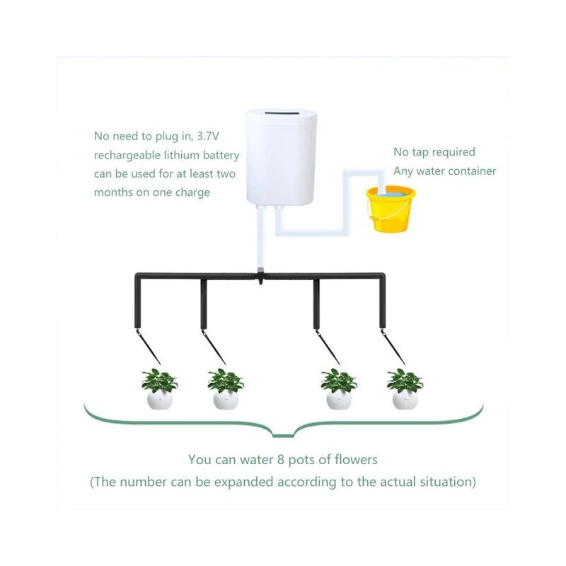 foto del prodotto zvd dispositivo di irrigazione a goccia intelligente pompa dell acqua per piante da interno, giardino e prato