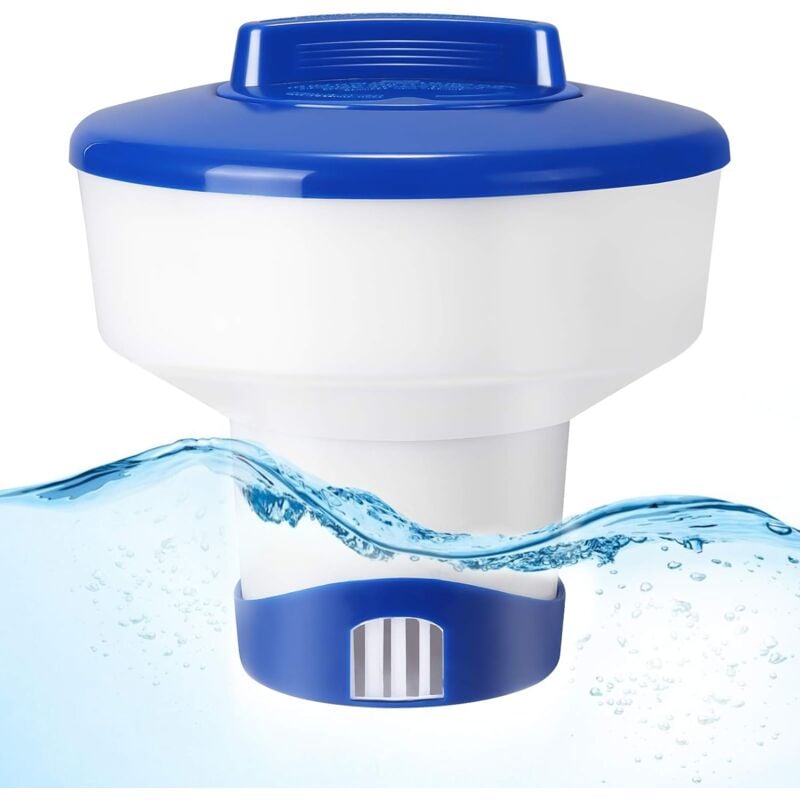 foto del prodotto zvd distributore galleggiante per piscina da 7 pollici, diffusore di cloro, diffusore galleggiante per piscina, pastiglia di cloro per piscina,