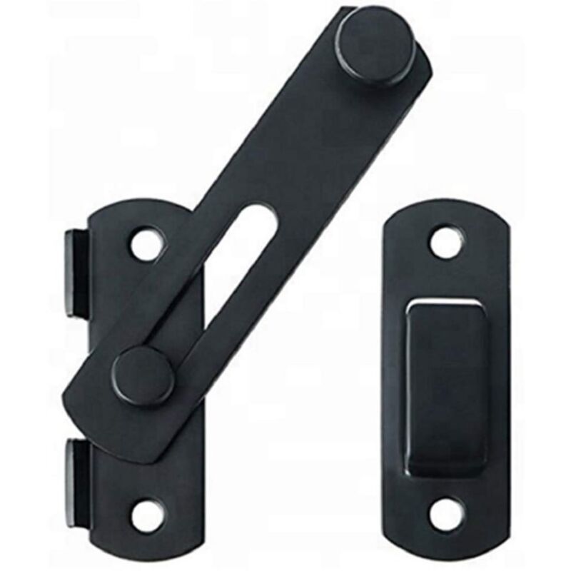 foto del prodotto zvd door lock door hasp door lock window lock shed lock sliding door latch sliding bolt black 