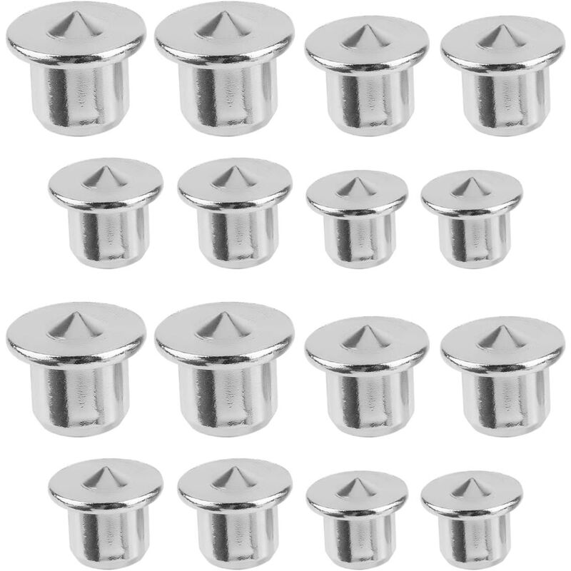 foto del prodotto zvd dowel centering pin, 16 pieces dowel centering pins dowel centering tool round pin locator 6mm, 8mm,10mm,12mm silver 