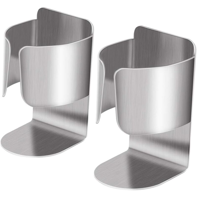 foto del prodotto zvd electric toothbrush holder, multifunctional stainless steel self adhesive wall mounted storage box 2 bathroom and kitchen accessories
