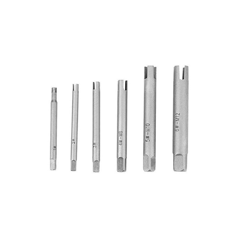 foto del prodotto zvd estrattore per maschi a 4 scanalature per maschi e viti rotte set da 6 pezzi 