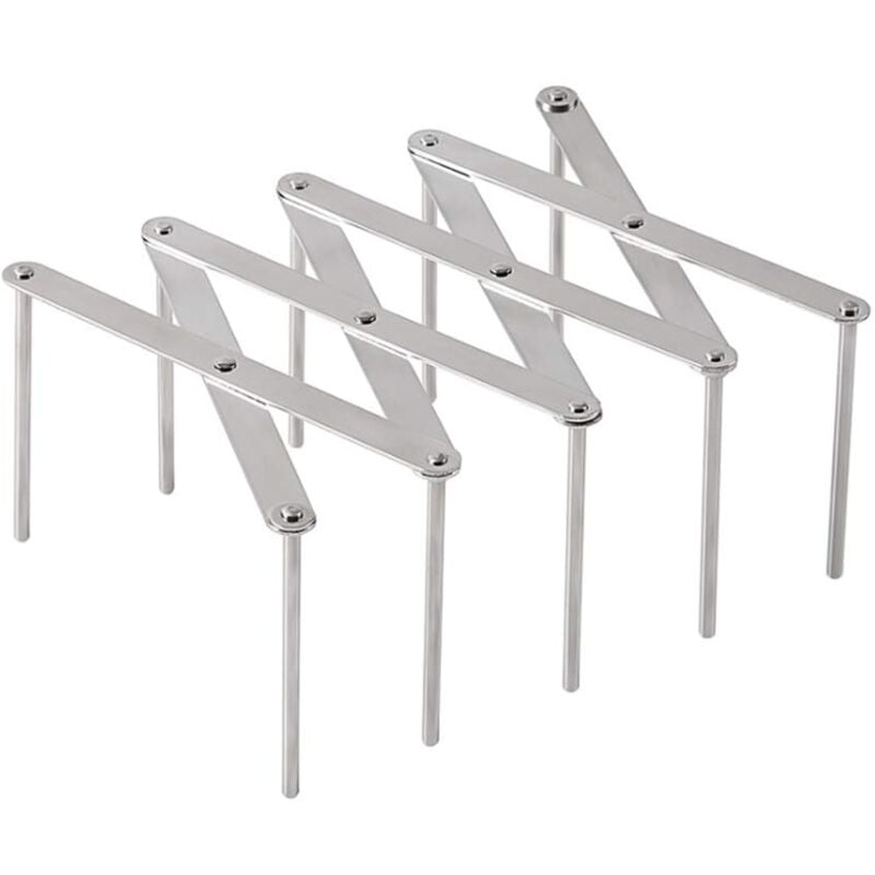 foto del prodotto zvd extendable pan lids holder lid holder cutting board drying rack adjustable stainless steel pan lid holder multifunction