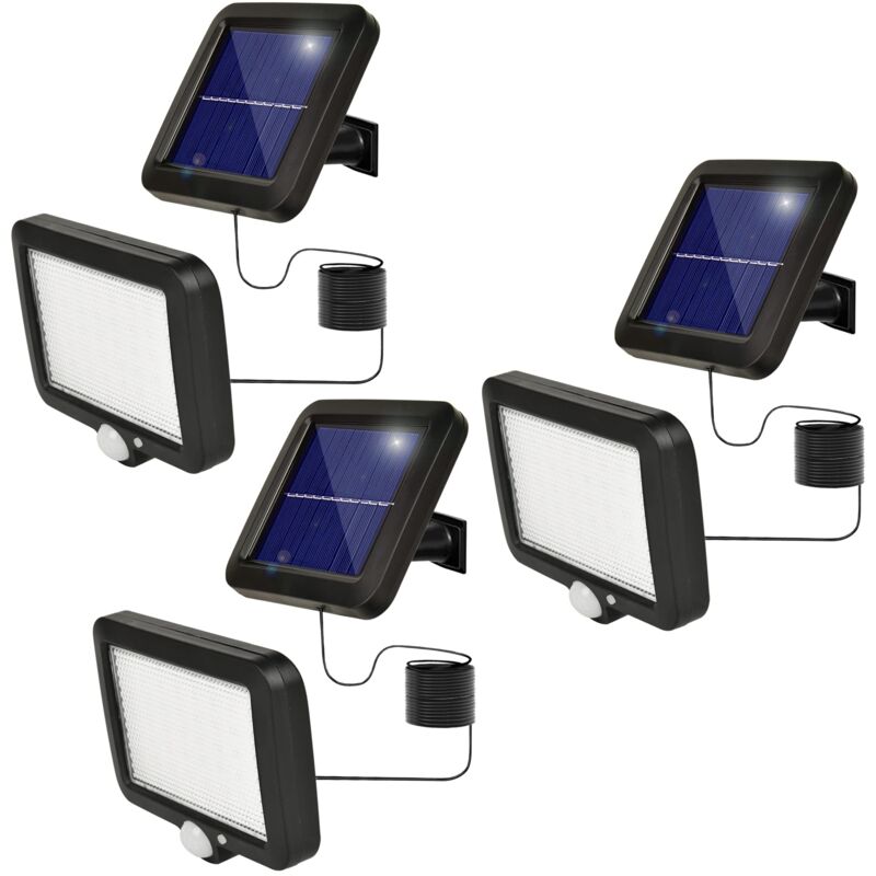 foto del prodotto zvd faretto solare con rilevatore di movimento faretto illuminazione esterna luce led lampada solare rilevatore di movimento esterno 3 pezzi 