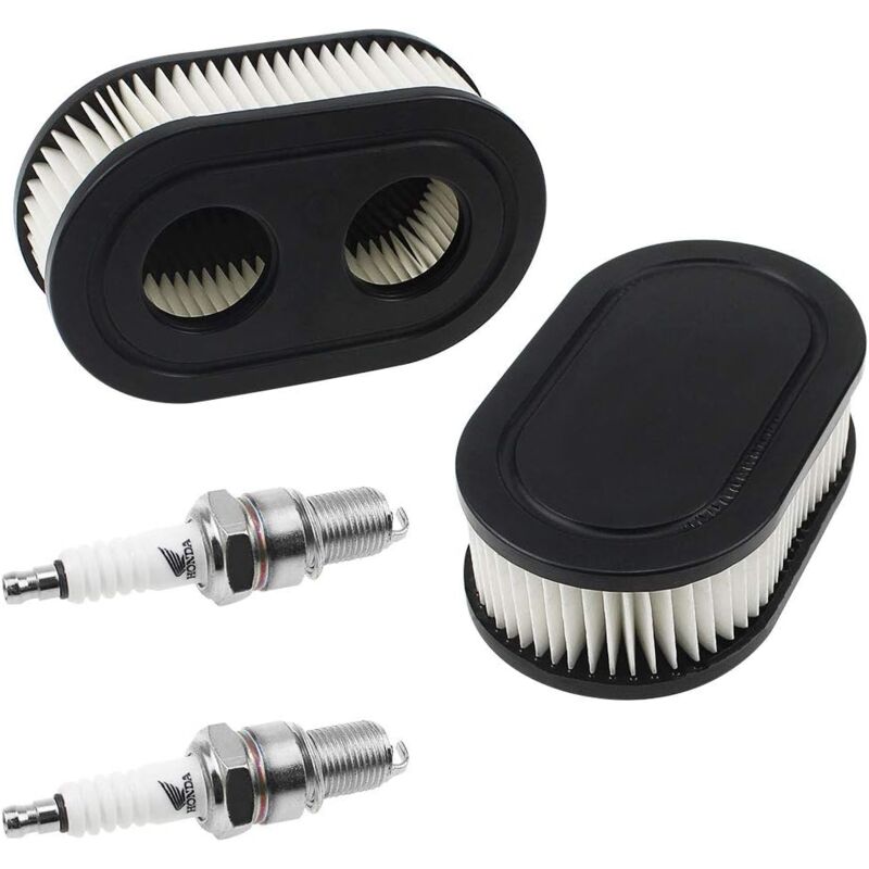 foto del prodotto zvd filtro aria per motore briggs stratton 798452 e 5432 parti filtro aria tosaerba 593260 con 2 candele