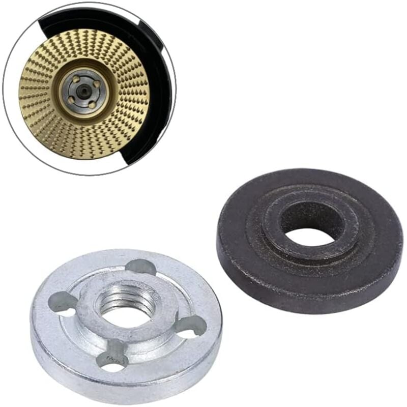 foto del prodotto zvd flangia interna ed esterna per riparazione smerigliatrice angolare componente sostitutivo per makita, 1 coppia 
