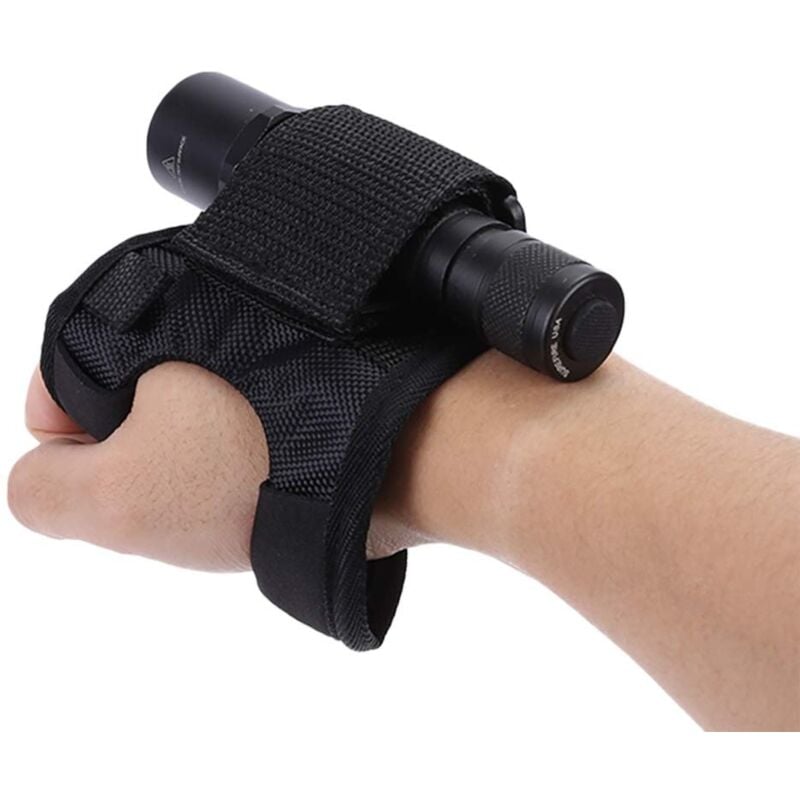 foto del prodotto zvd flashlight gloves, holster flashlight holster, portable flashlight holder wrist support, suitable for flashlight diameter 20mm 38mm