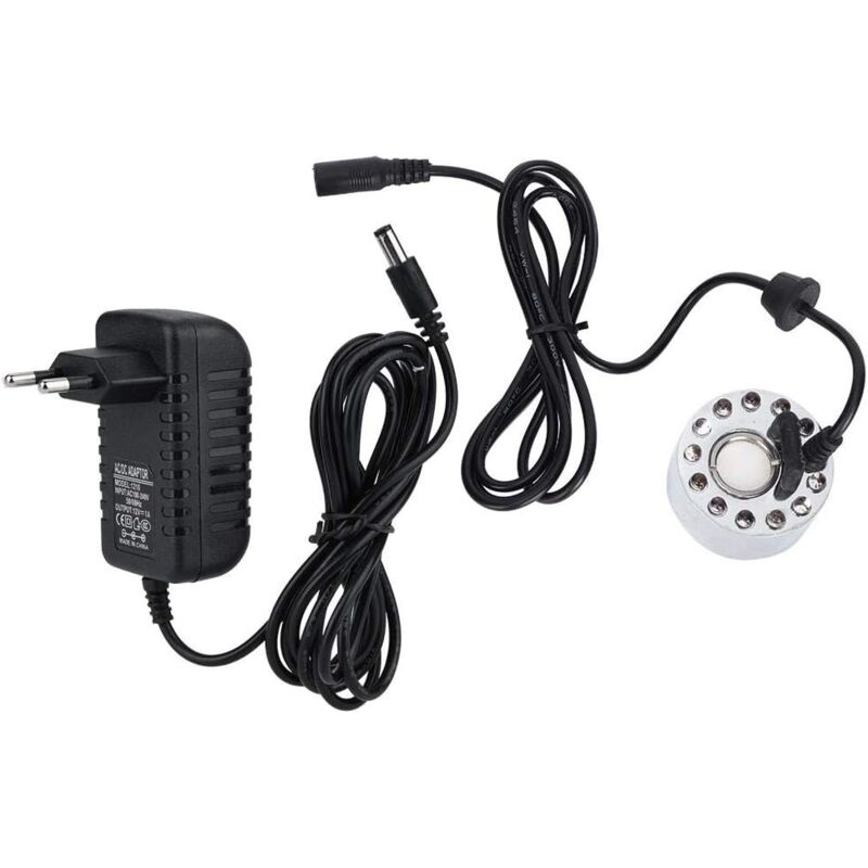 foto del prodotto zvd fontana nebulizzatore acqua per piscina atomizzatore ultrasuoni 24v 12 led rgb
