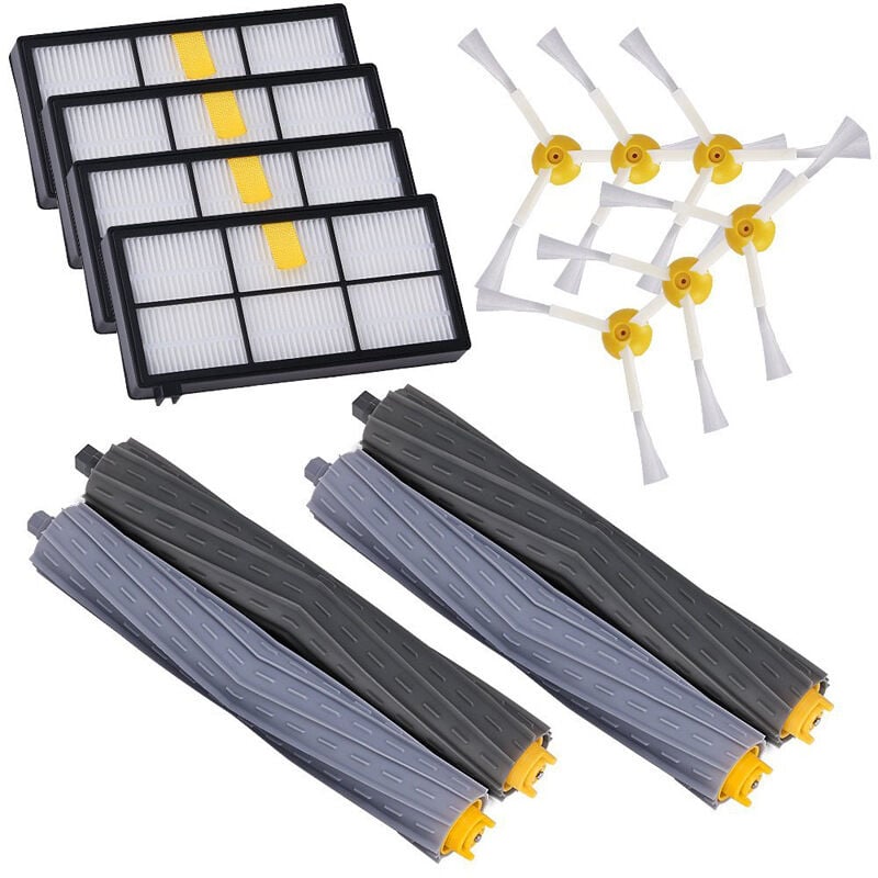 foto del prodotto zvd for irobot 800 900 series sweeper accessories set roller brush filter side brush cleaning brush 1 set