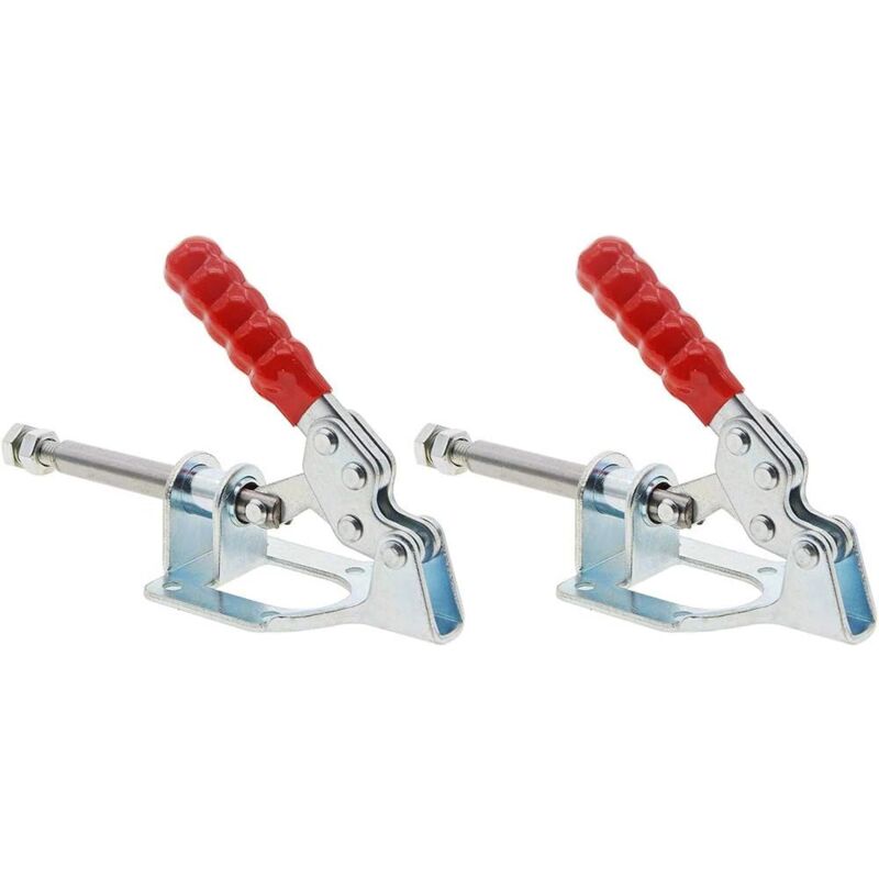 foto del prodotto zvd gh302f 2 pezzi 32 mm morsetto a ginocchiera capacit 136 kg morsetto di trazione impugnatura antiscivolo rossa