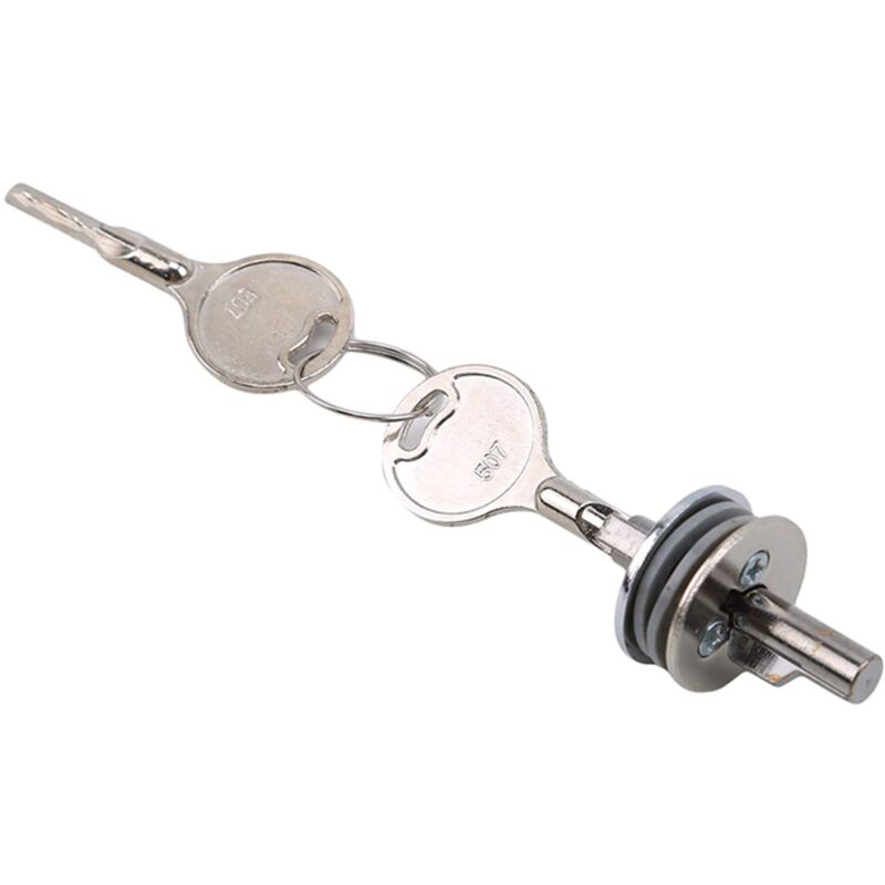foto del prodotto zvd glass showcase window latch with key cabinet door lock to protect important documents and drag and drop, silver