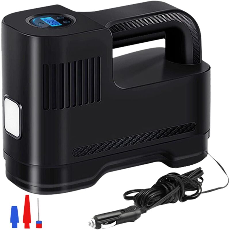 foto del prodotto zvd gonfiatore portatile per pneumatici dc12v 120w display digitale gonfiaggio rapido in 30 secondi adatto per auto, moto, materassi ad aria,