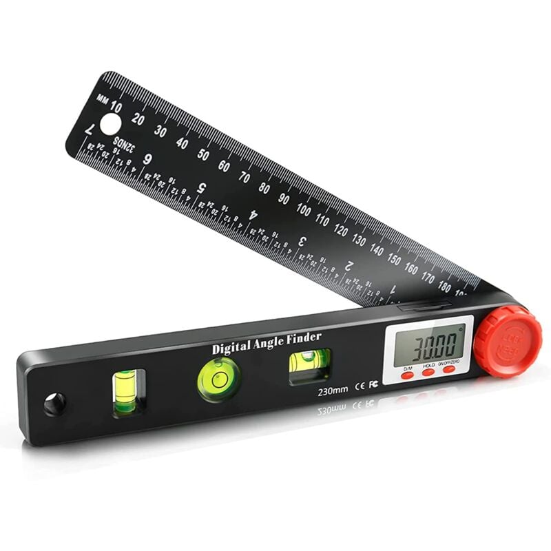 foto del prodotto zvd goniometro digitale con goniometro a bolla inclinometro elettronico 230 mm
