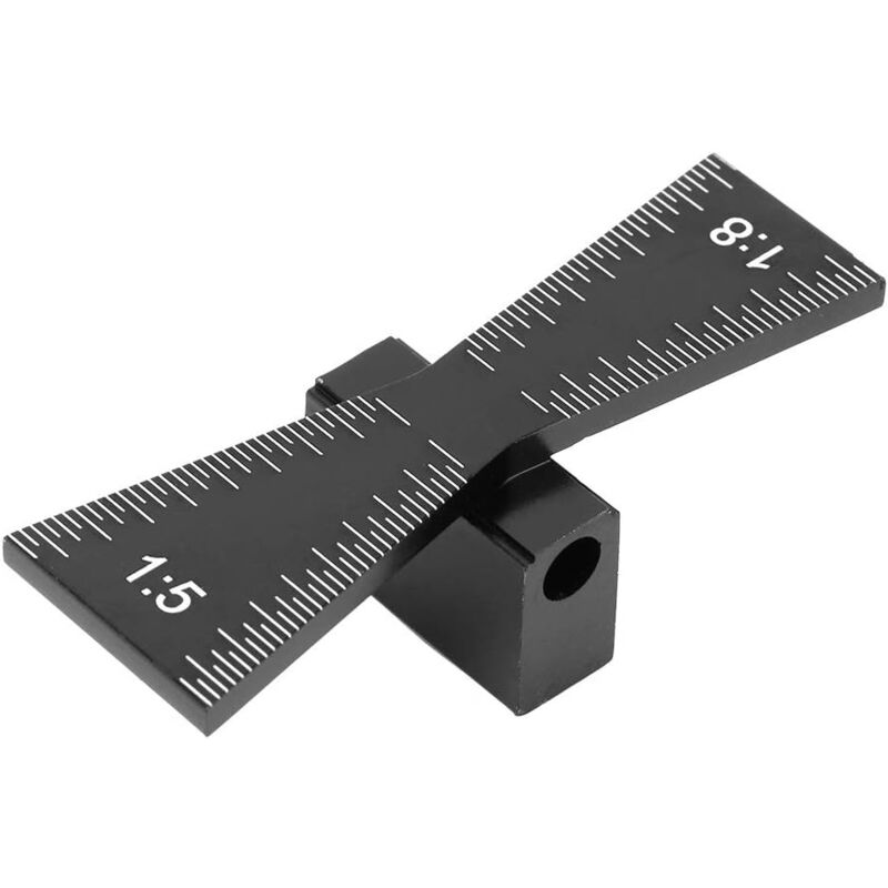 foto del prodotto zvd guida a coda di rondine marcatore a coda di rondine per lavorazione del legno, calibro per legno tagliato a mano strumento guida a coda di