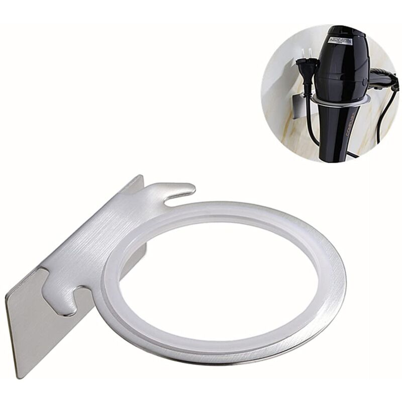 foto del prodotto zvd hair dryer holder the wall mounted hair dryer holder is made of stainless steel
